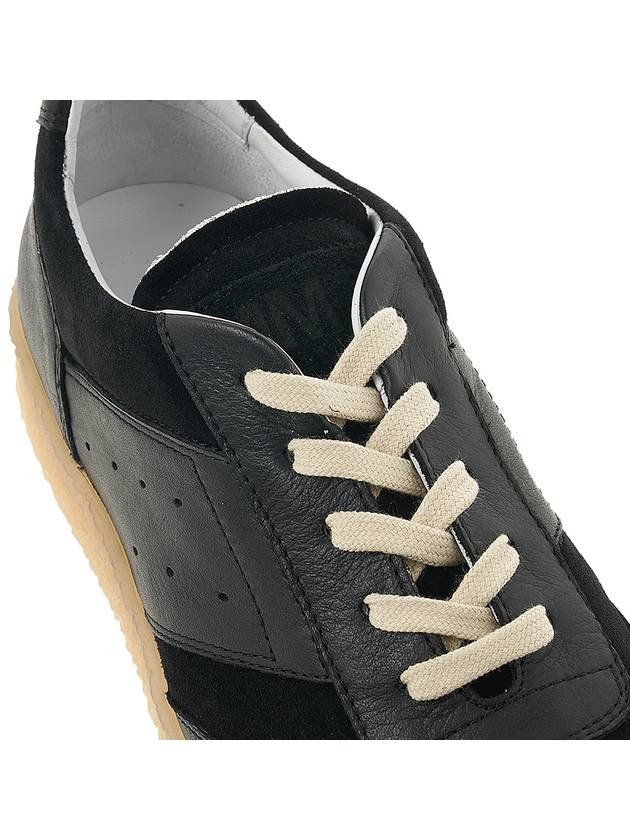 6 Court Paneled Lace-Up Low-Top Sneakers black - MAISON MARGIELA - BALAAN 9