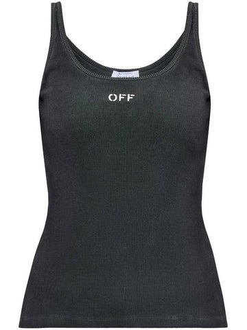 Off-White Off Stamp Rib Tank Top - OFF WHITE - BALAAN 1