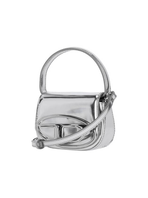 1DR Compact Mirrored Leather Shoulder Bag Silver - DIESEL - BALAAN 3