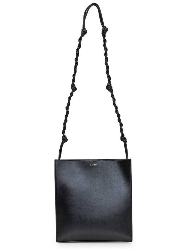 Tangle Medium Leather Cross Bag Black - JIL SANDER - BALAAN 3