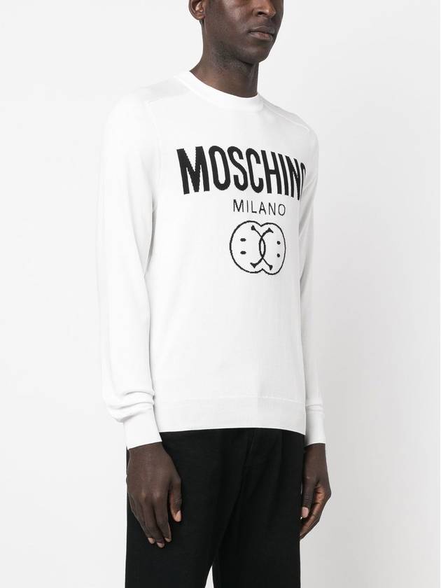 Sweater A0933 2001 3002 WHITE - MOSCHINO - BALAAN 4