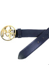 Men's Gold Rose Big Buckle Leather Belt MRAW20 1124A - MARTINE ROSE - BALAAN 4