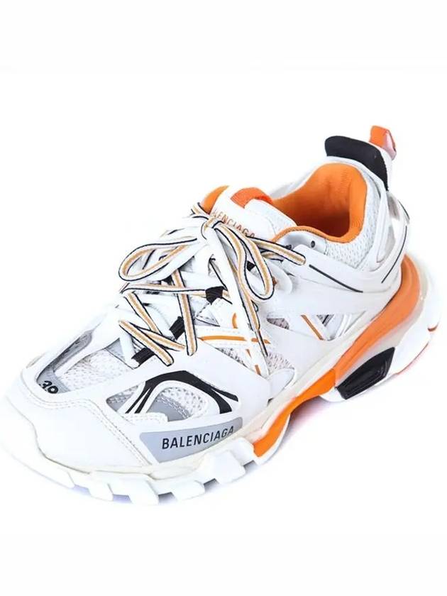 Track Low Top Sneakers White Orange - BALENCIAGA - BALAAN 2