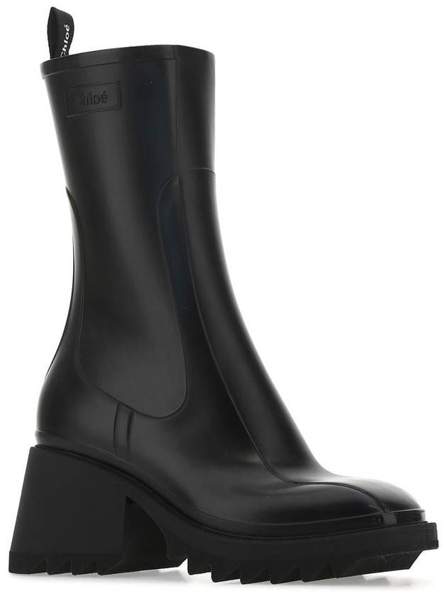 Betty Chunky Sole Rain Boots Black - CHLOE - BALAAN 3