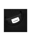 Nylon cuff French terry t shirt J22GU0113 J20056 001 - JIL SANDER - BALAAN 3