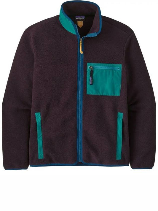 Men's Synchilla Fleece Zip-Up Jacket Purple Blue - PATAGONIA - BALAAN 2