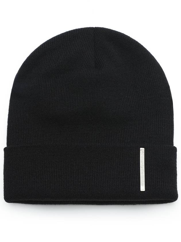 Metal Label Beanie Black - C WEAR BY THE GENIUS - BALAAN 2