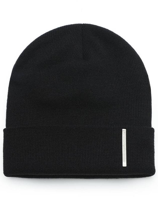 Metal Label Beanie Black - C WEAR BY THE GENIUS - BALAAN 1