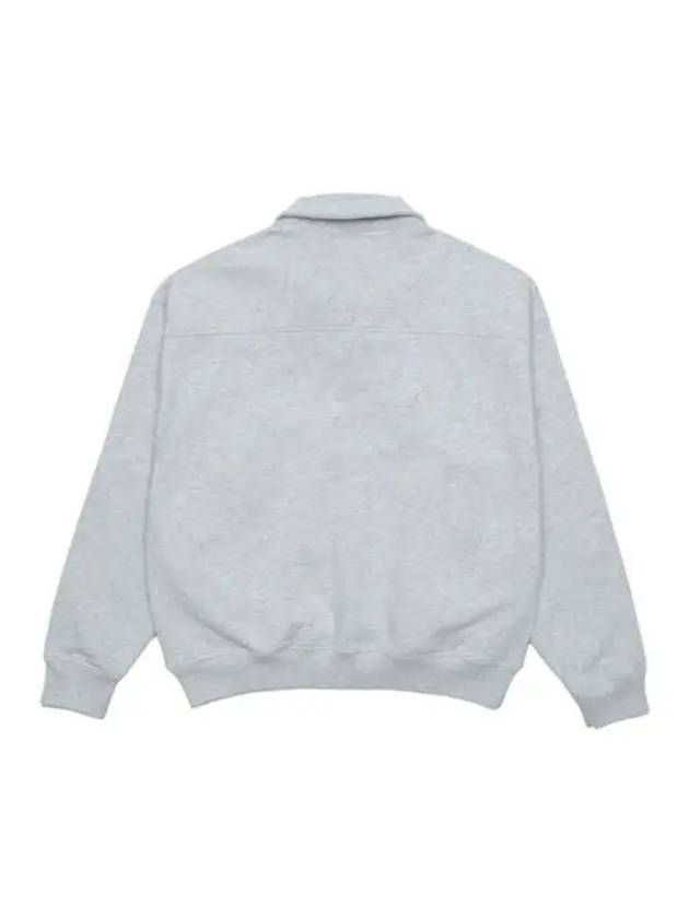 Monaco Quarter Zipper Sweatshirt Heather Grey - SPORTY & RICH - BALAAN 3