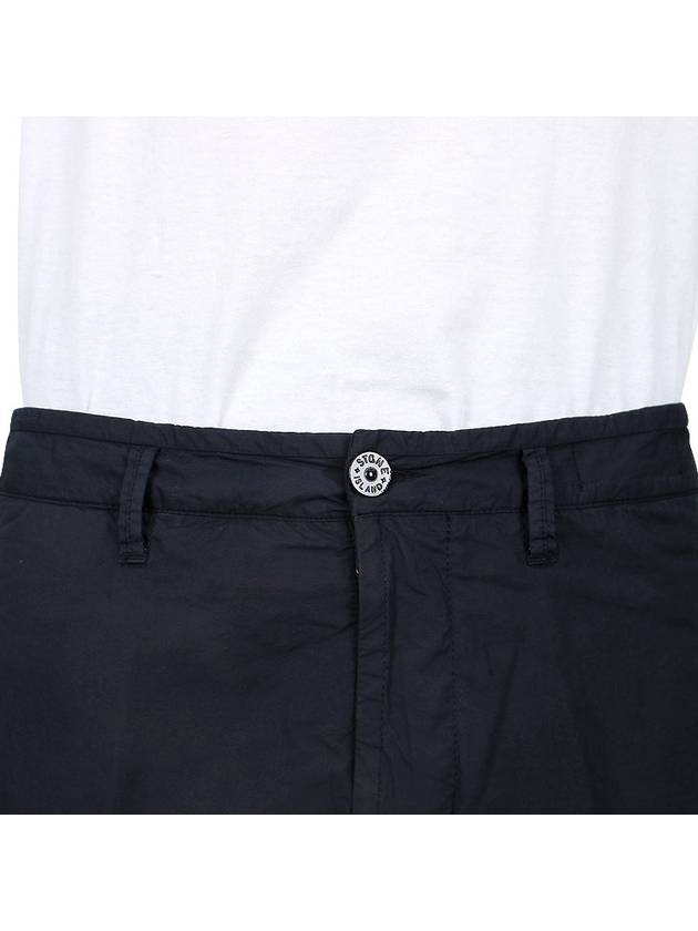 Light Stretch Cotton Bermuda Regular Fit Shorts Navy - STONE ISLAND - BALAAN 8