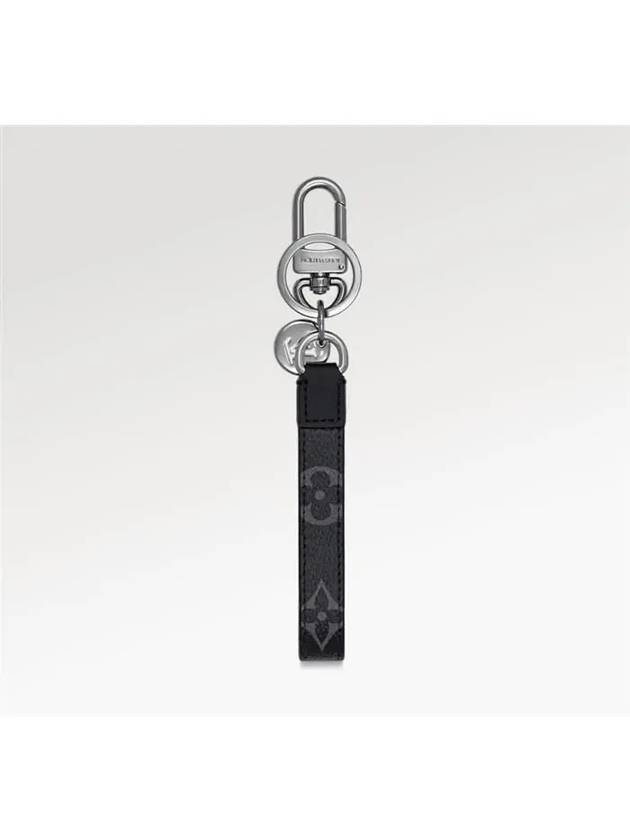 Monogram Dragonne Bag Charm Key Holder Black - LOUIS VUITTON - BALAAN 4