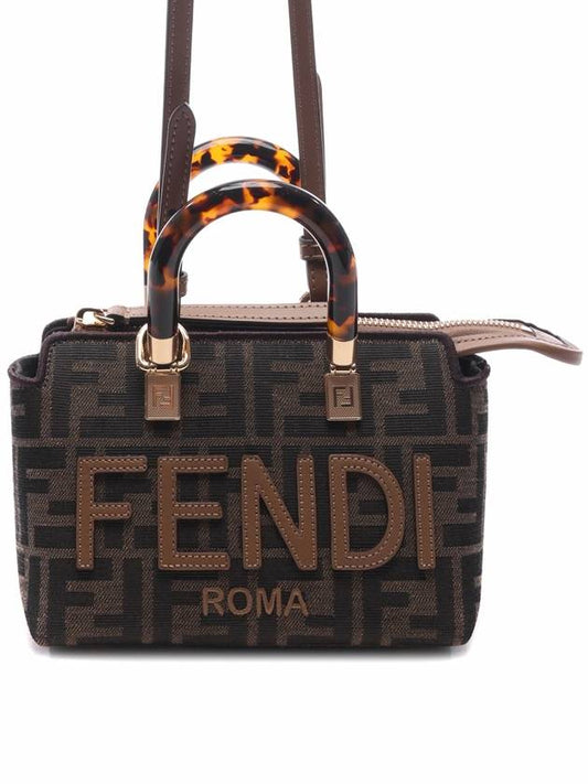 By The Way Monogram Mini Tote Bag Brown - FENDI - BALAAN 2