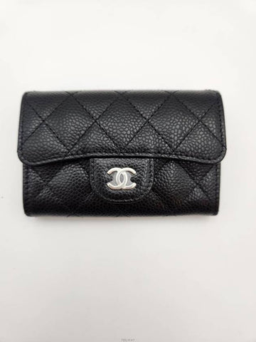 Daol Beomeo Branch Caviar Flap Card Wallet AP0214 Unused - CHANEL - BALAAN 1