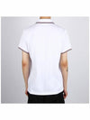 Logo Patch Short Sleeve Polo Optical White - MONCLER - BALAAN 5