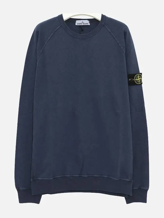 Wappen Patch Round Sweatshirt Blue Navy - STONE ISLAND - BALAAN 4