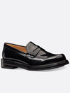 Carlo Polished Calfskin Loafers Black - DIOR - BALAAN 3