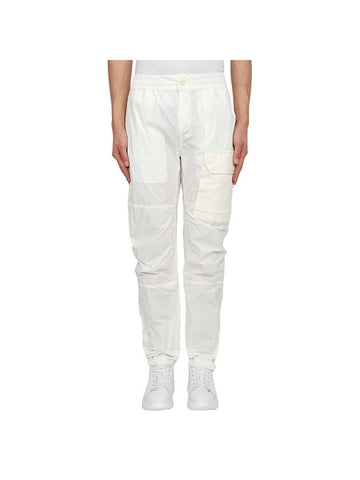 Men's Snap Pocket Cargo Straight Pants White - TEN C - BALAAN 1