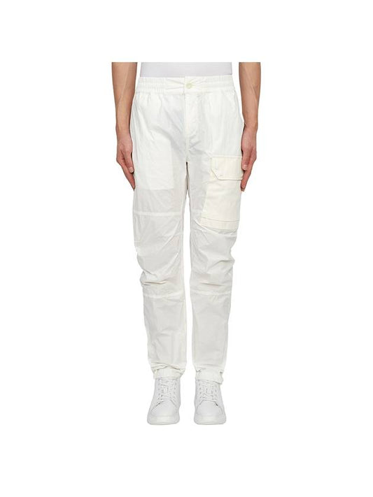 Men's Snap Pocket Cargo Straight Pants White - TEN C - BALAAN 2