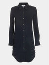 Women's Three Stripe Tab Pocket Shirt Dress Navy - THOM BROWNE - BALAAN 2