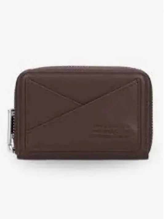 Embossed Numeric Logo Zip Around Half Wallet Brown - MAISON MARGIELA - BALAAN 2