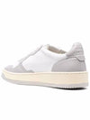 Medalist Leather Low Top Sneakers Grey White - AUTRY - BALAAN 4