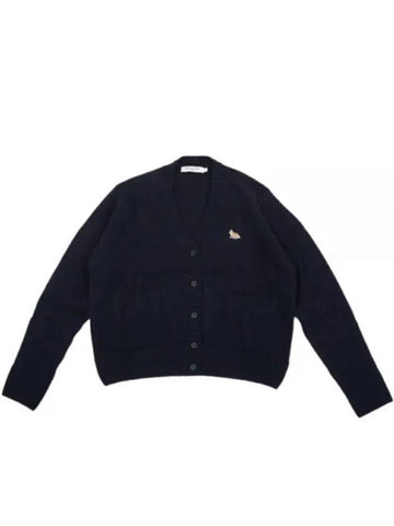 Baby Fox Patch Boxy Cardigan Navy - MAISON KITSUNE - BALAAN 1