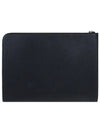 Grained Leather Gusset Clutch Bag Black - GIVENCHY - BALAAN.