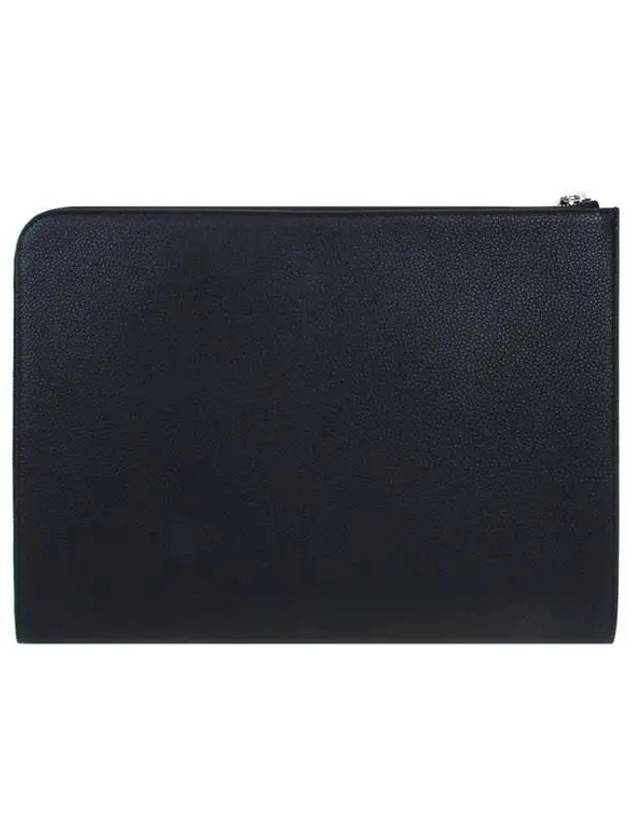 Grained Leather Gusset Clutch Bag Black - GIVENCHY - BALAAN.