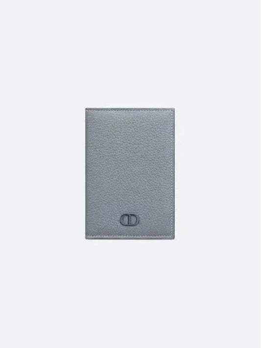 CD Icon Grained Calfskin Card Wallet Grey - DIOR - BALAAN 2