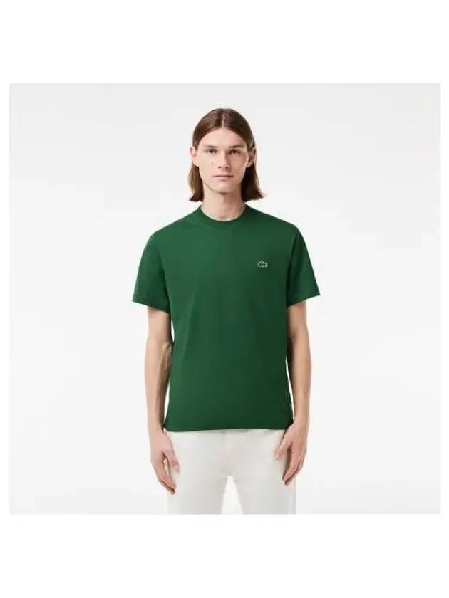 Men s Classic Fit Crew Neck T Shirt Green - LACOSTE - BALAAN 2