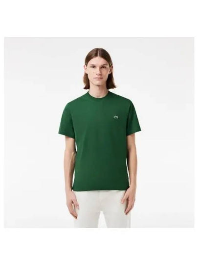 Men s Classic Fit Crew Neck T Shirt Green - LACOSTE - BALAAN 1