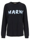 Logo Long Sleeve T-Shirt Black - MARNI - BALAAN 2