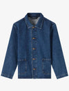 Kerlouan Logo Denim Jacket Blue - A.P.C. - BALAAN 1