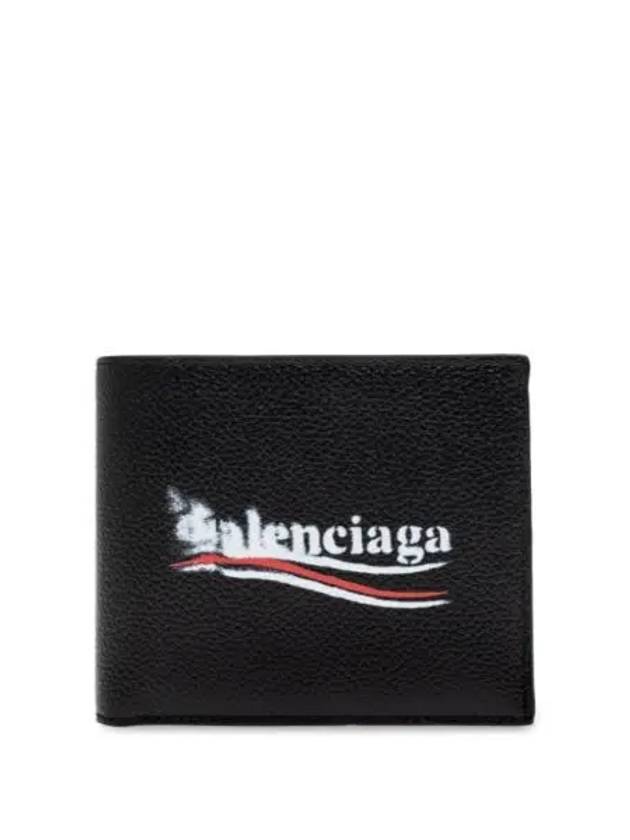 Wave Logo Half Wallet Black - BALENCIAGA - BALAAN 2