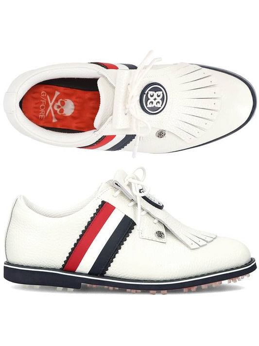 Kiltie Gallivanter Striped Spike Shoes Snow - G/FORE - BALAAN 2