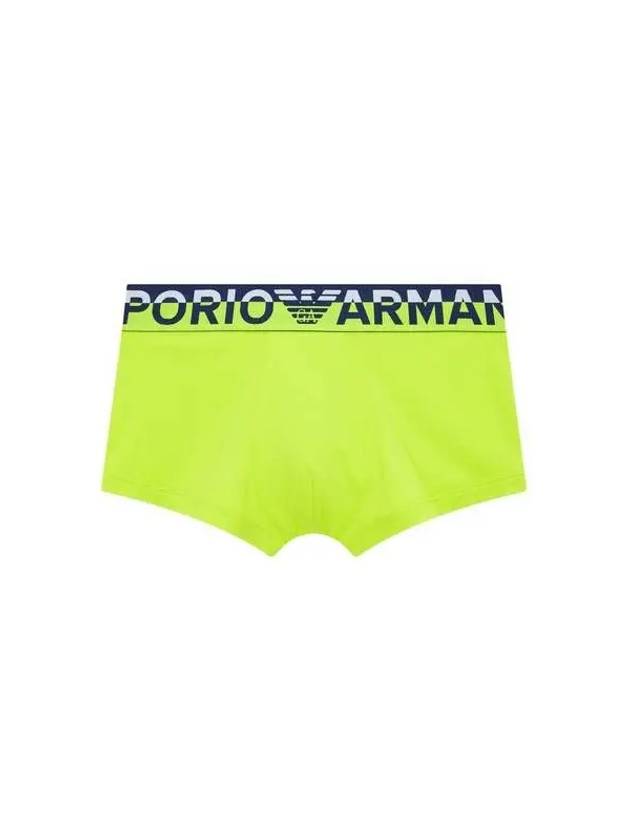 UNDERWEAR Men s Color Block Banding Cotton Drawn Neon Green 271302 - EMPORIO ARMANI - BALAAN 1