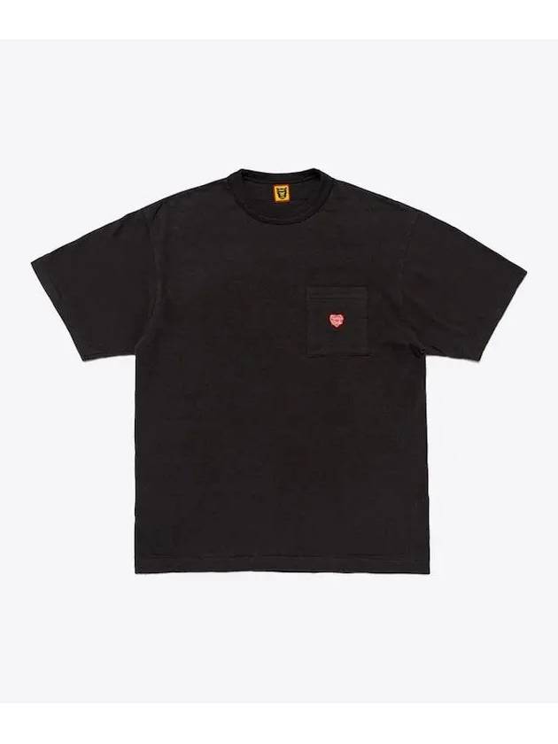 Chest Pocket Short Sleeve T-Shirt Black - HUMAN MADE - BALAAN 2