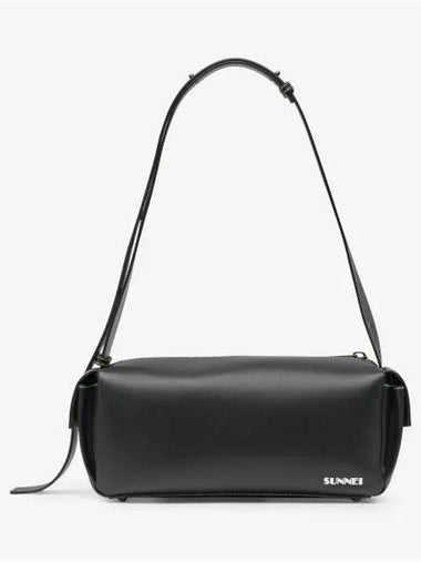 Bauletto Pele Lisica Cross Bag Black FW21BAGBAUPE02 - SUNNEI - BALAAN 1