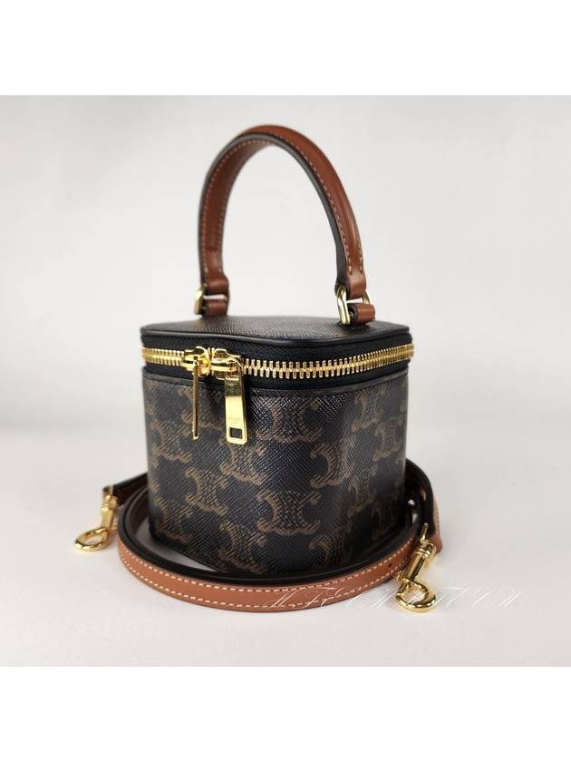 Vanity Triomphe Mini Bag Tan Black - CELINE - BALAAN 7