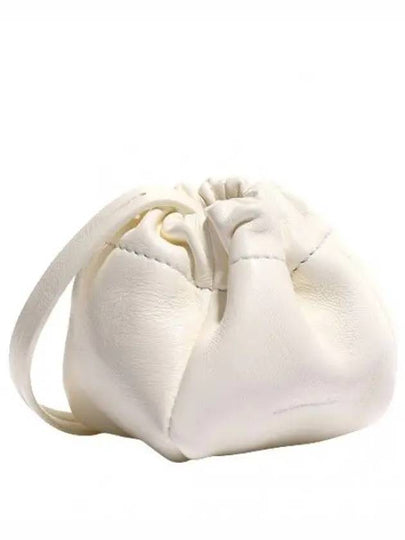 Women's Ripple Mini Pouch Bucket Bag White - JIL SANDER - BALAAN 2