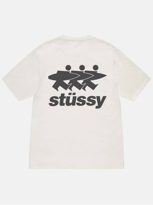 Surfwork Pigment Dyed Short Sleeve T-Shirt Natural - STUSSY - BALAAN 2