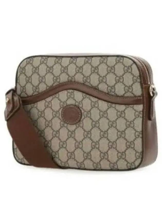 GG Supreme Interlocking G Detail Messenger Bag Beige Ebony - GUCCI - BALAAN 2