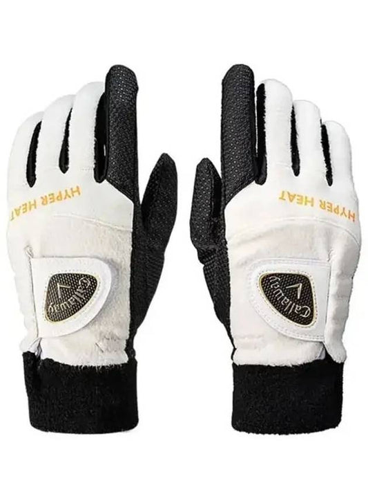 CG Winter Hyper Heat WINTER HYPER HEAT Golf Gloves Unisex Both Hands White - CALLAWAY GOLF - BALAAN 1