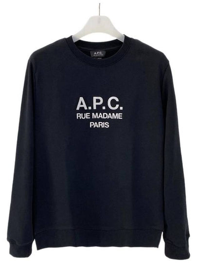 Rufus Embroidery Logo Sweatshirt Black - A.P.C. - BALAAN 2