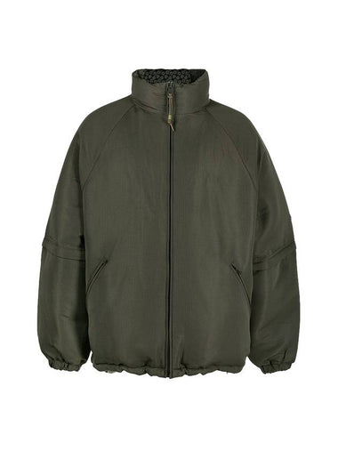 Reversible Down Puffer Short Padded Olive - ACNE STUDIOS - BALAAN 1