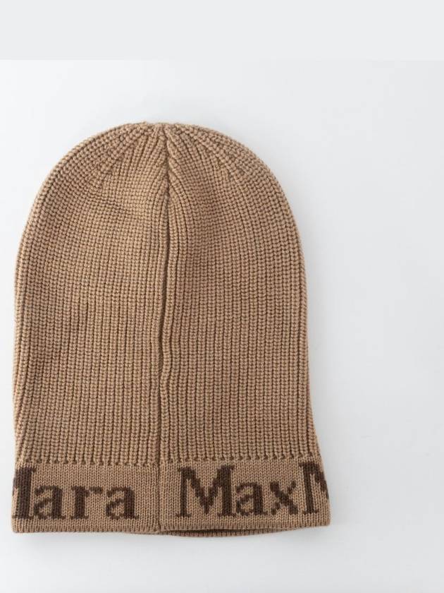 ODE Wool Balaclava Hat Camel 45760224 - MAX MARA - BALAAN 4