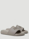 Signature Logo Embossed Louver Slide Slippers Gray - ALEXANDER MCQUEEN - BALAAN 2