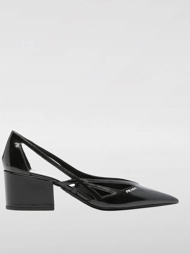 Debossed Logo 55mm Pump Heel Black - PRADA - BALAAN 2