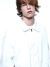 Men s SCWJ WH Seersucker Collar Windbreaker Jumper White - CHANCE'S NOI - BALAAN 8