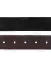 Reversible Leather Belt Black - PRADA - BALAAN 5